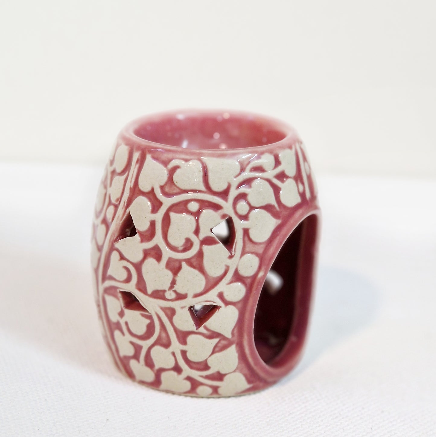 Carved Motif Ceramic Oil Burner