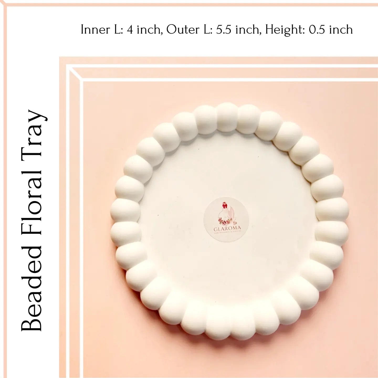 Round Beaded Tray