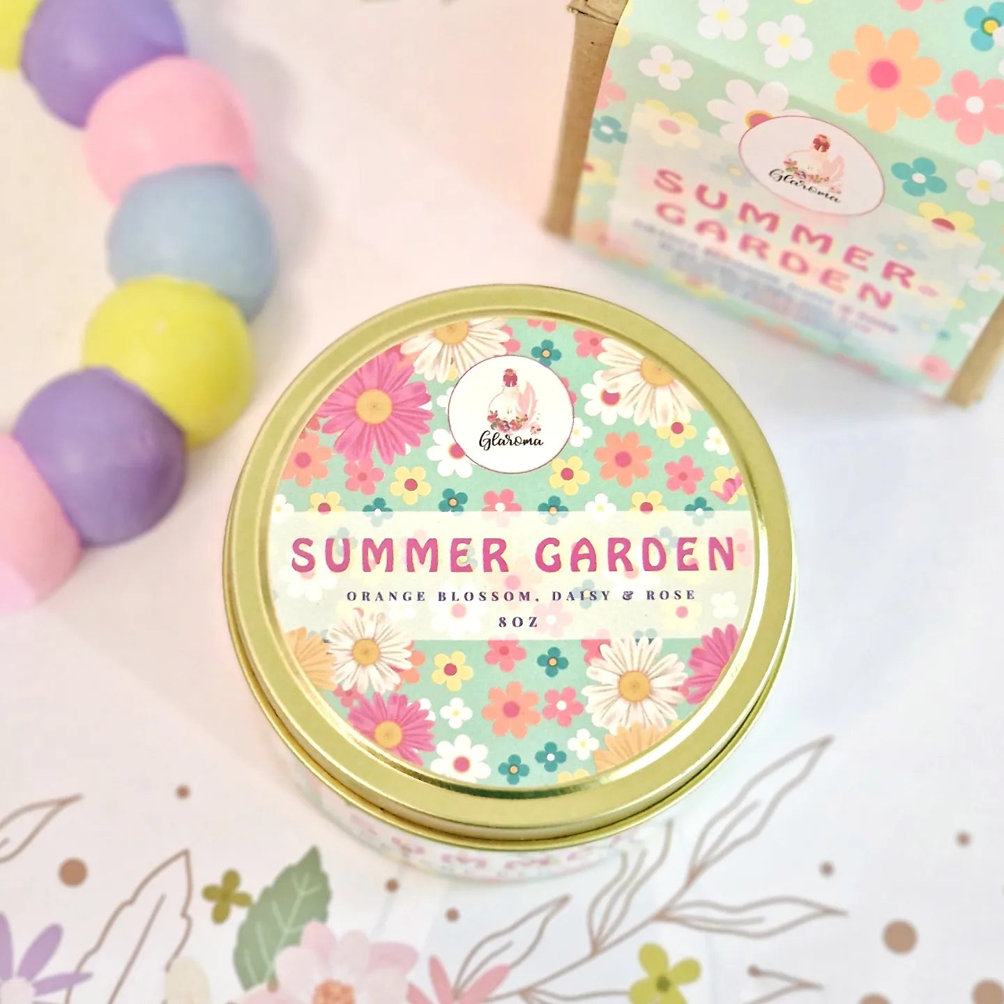 Summer Garden Scented Tin Candle - June'23