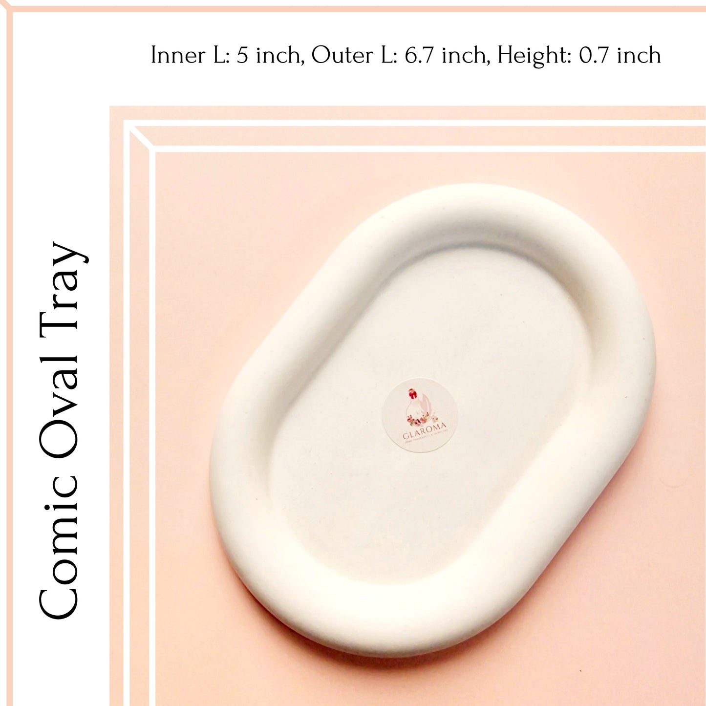 Oval Comic Icon Tray