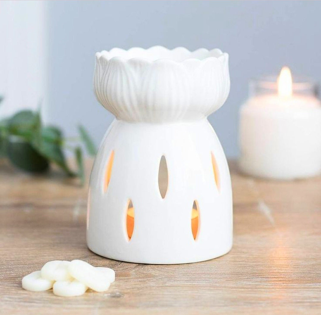 Lotus Bloom Ceramic Oil Burner