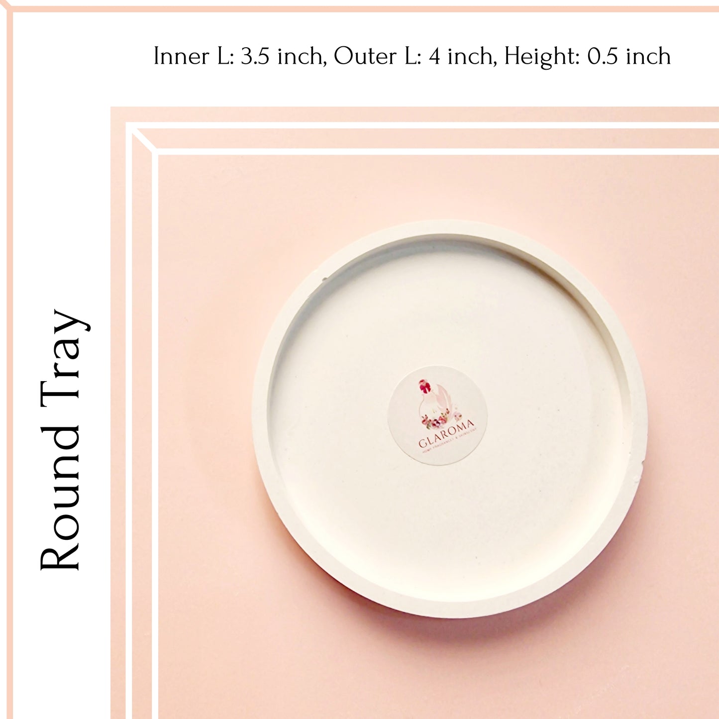 Round Candle Tray