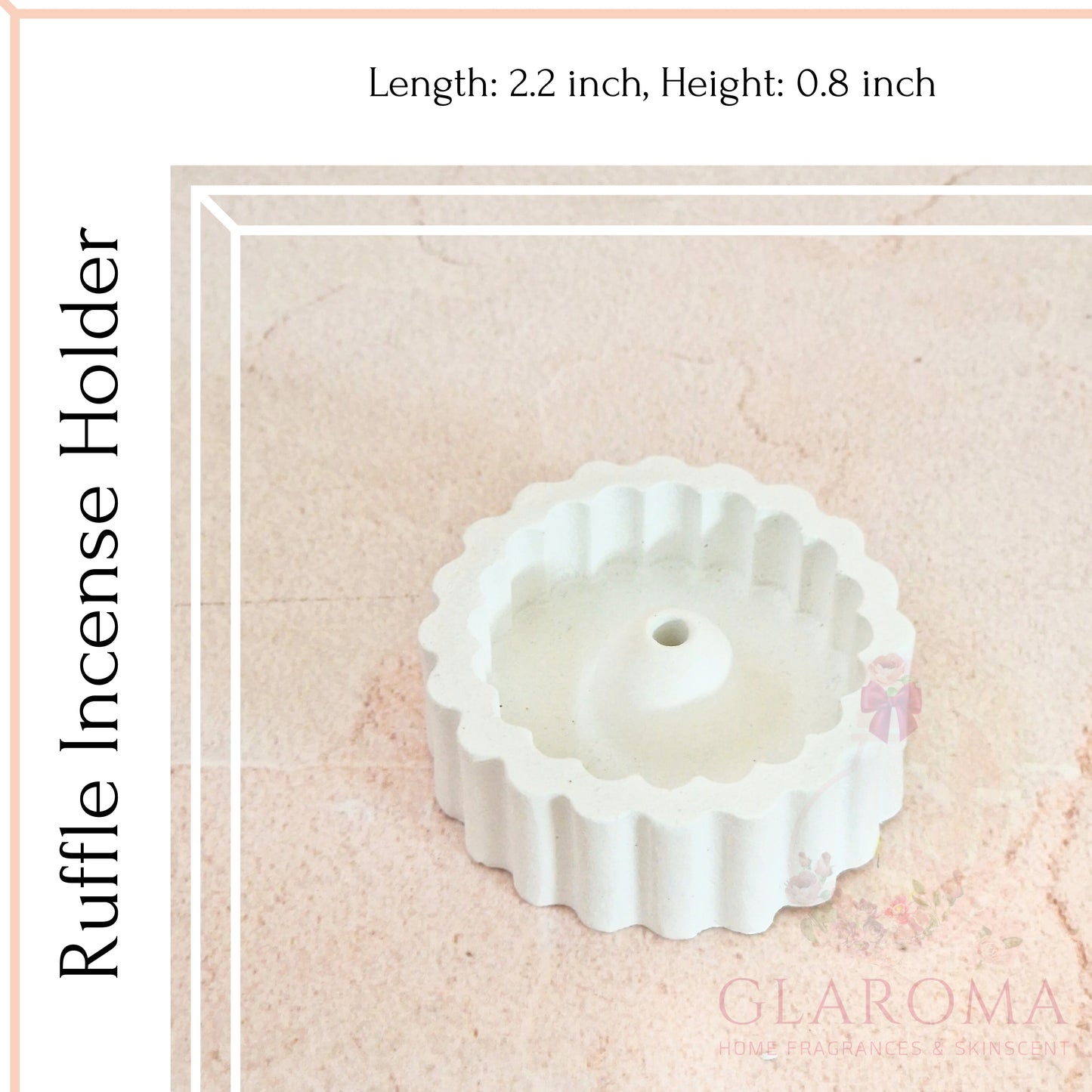 Ruffle Incense Holder