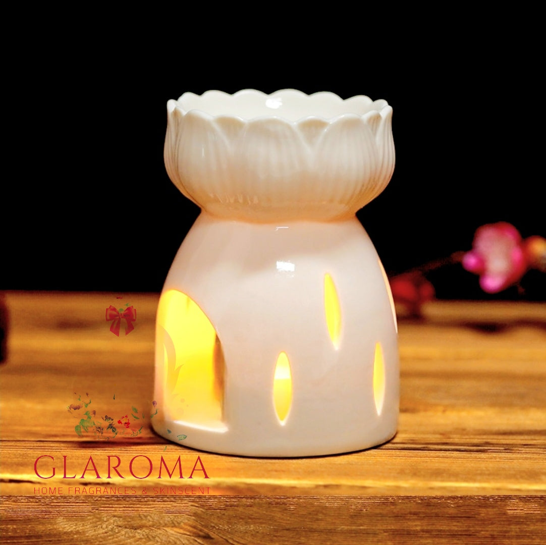 Lotus Bloom Ceramic Oil Burner