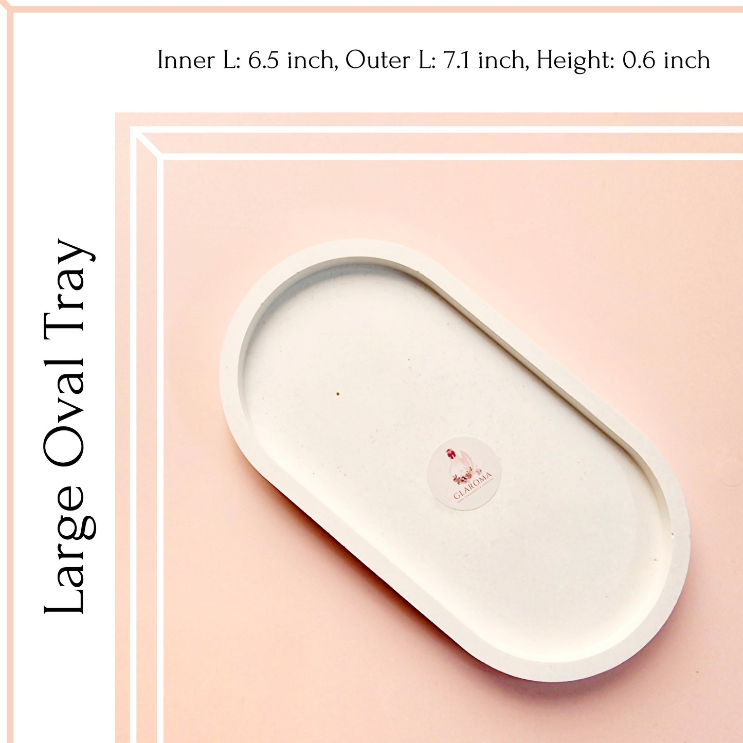 Multi-purpose Oval Tray